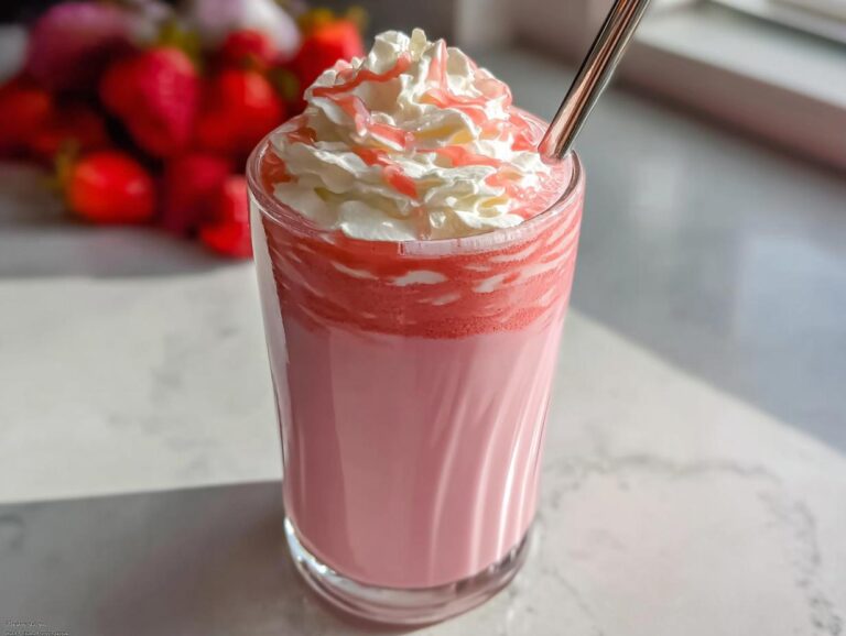 Creamy Strawberry Milk - Featured