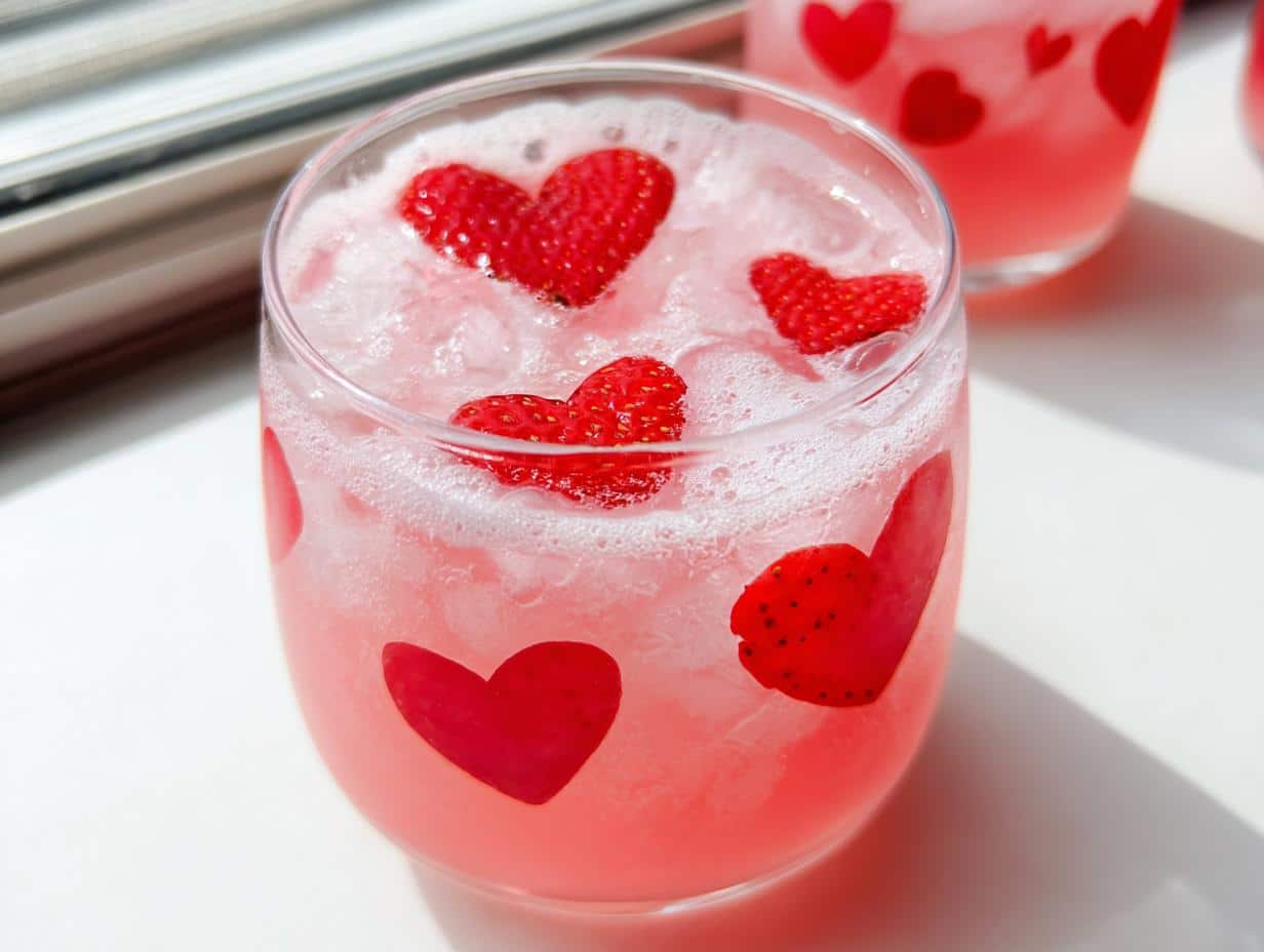 Pink Lemonade Valentine Drink - Featured