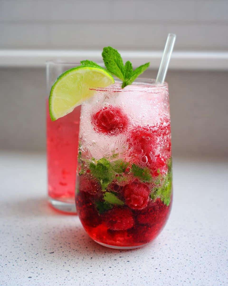 Raspberry Lime Mocktail - Other 3