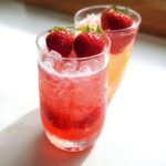 Sparkling Strawberry Mocktail - Featured