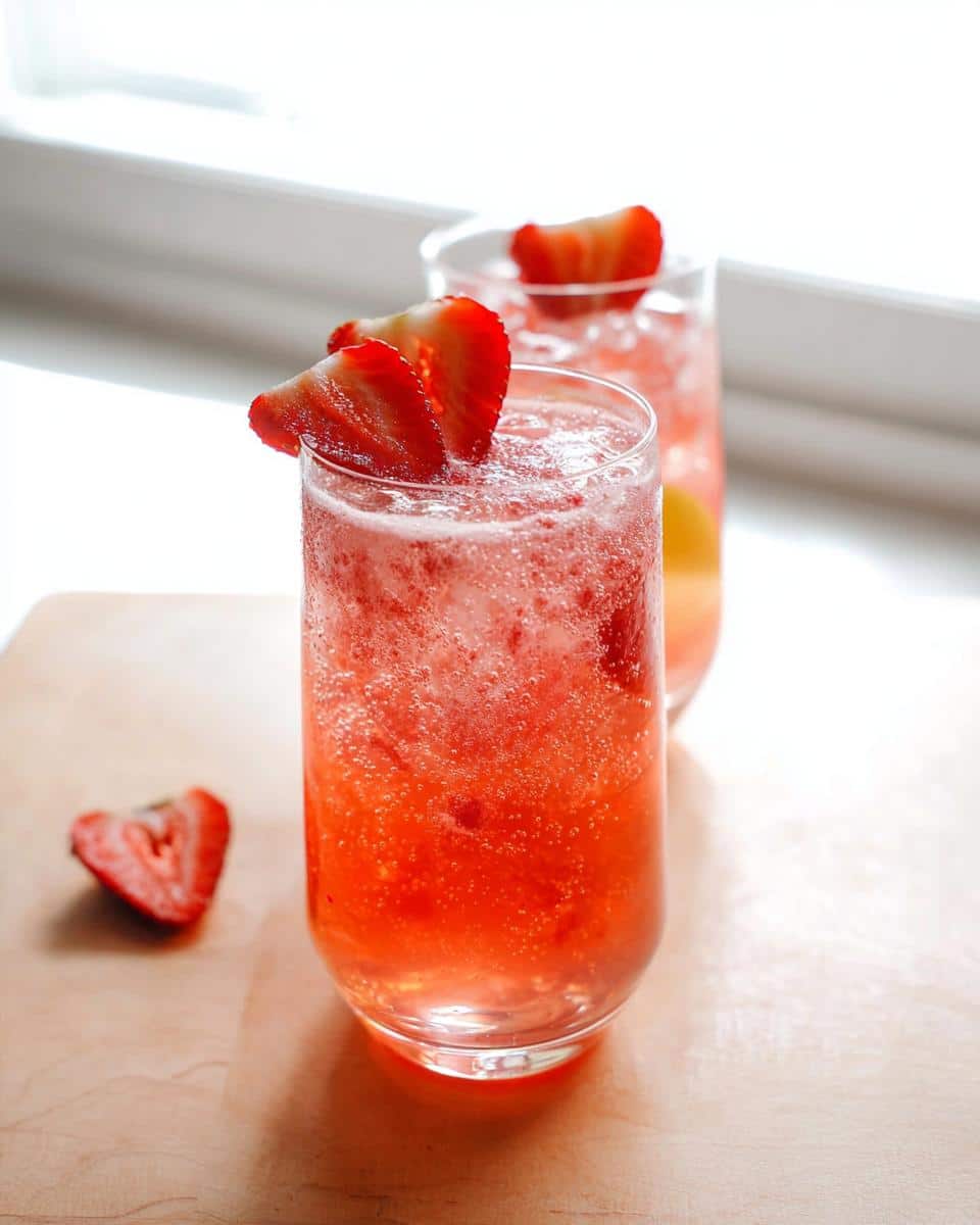 Sparkling Strawberry Mocktail - Other 2