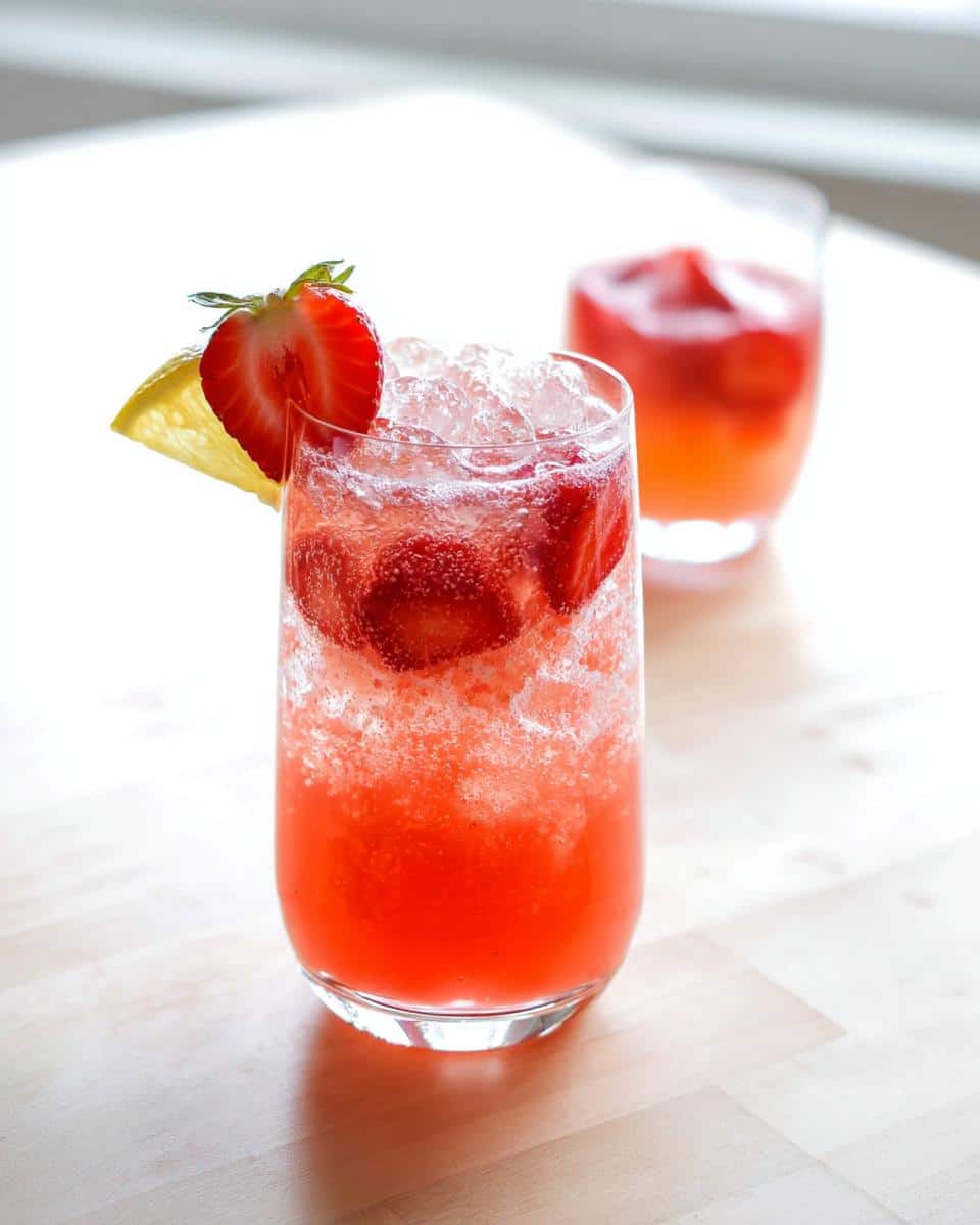 Sparkling Strawberry Mocktail - Other 3
