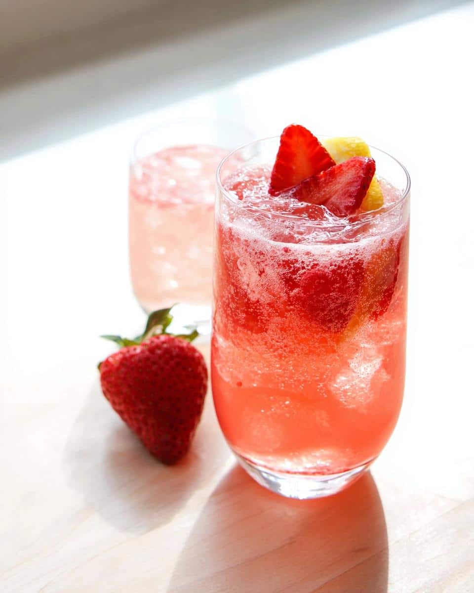 Sparkling Strawberry Mocktail - Other 4