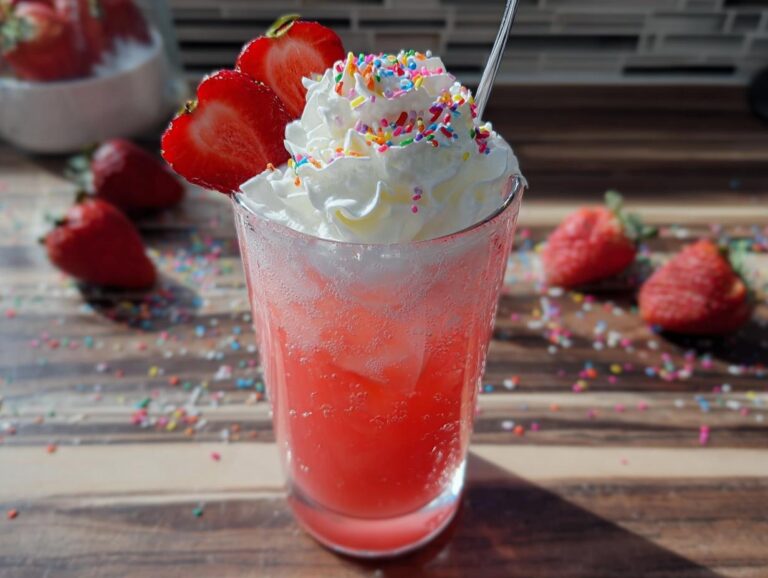 Strawberry Italian Soda - Featured